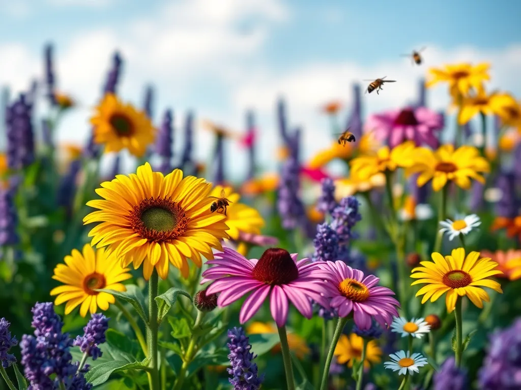 Kwiaty ogrodowe przyciągające pszczoły i motyle
