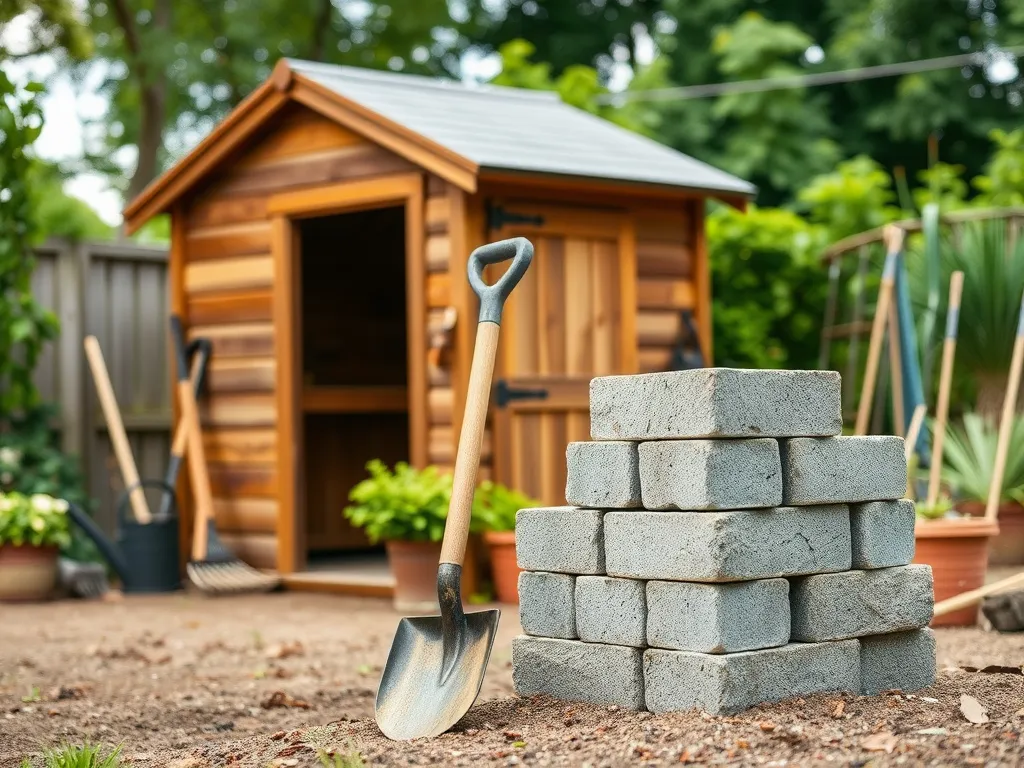 Jakie bloczki betonowe pod domek narzędziowy?