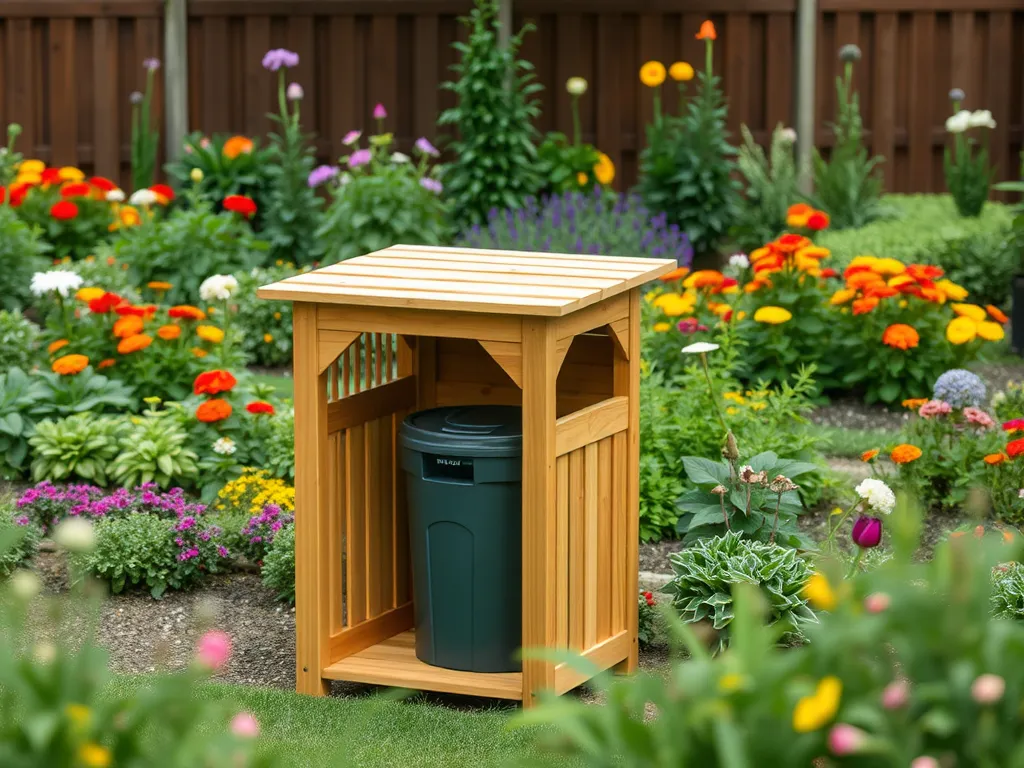 Wiata śmietnikowa w ogrodzeniu – wymiary