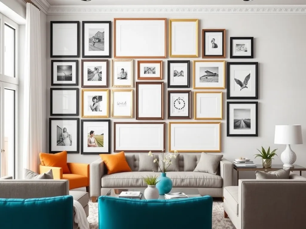Ułożenie ramek na ścianie – jak powiesić zdjęcia?