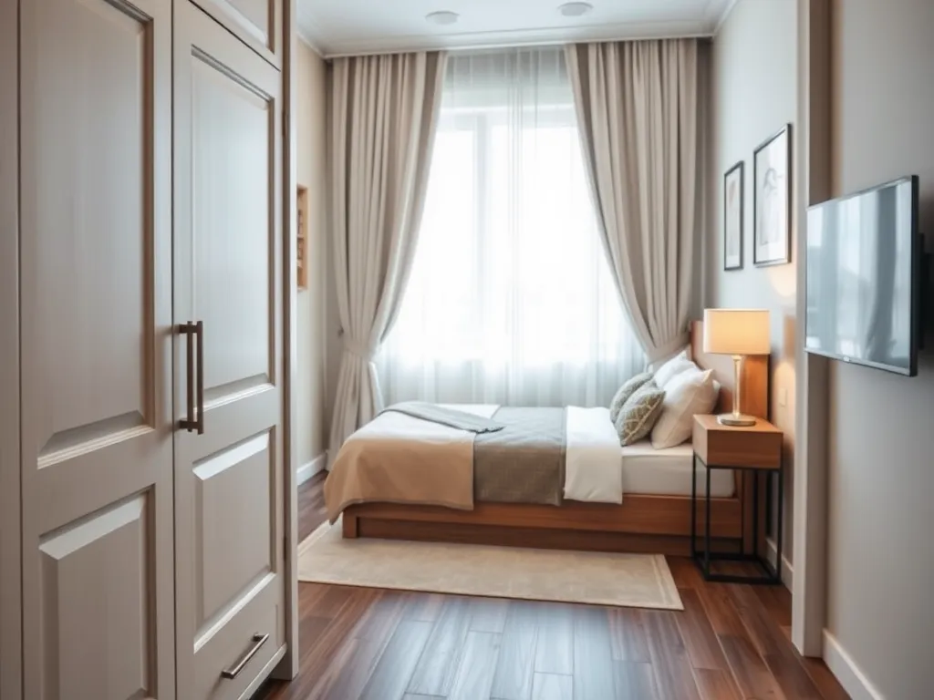 Mała sypialnia w bloku z szafą – jak urządzić?