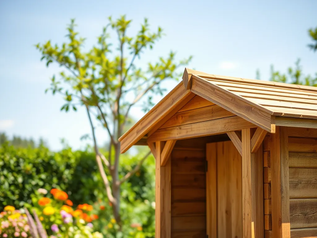 Wiata drewniana jednospadowa – cena robocizny