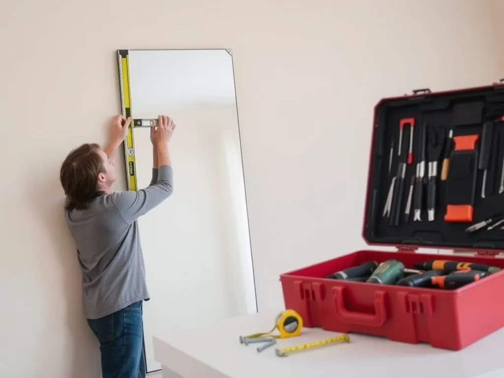 Jak powiesić ciężkie lustro na ścianie?