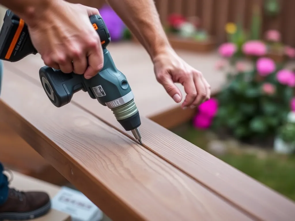 Montaż deski kompozytowej bez legarów