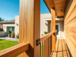 Balkon drewniany na słupach – projekt, montaż, konserwacja