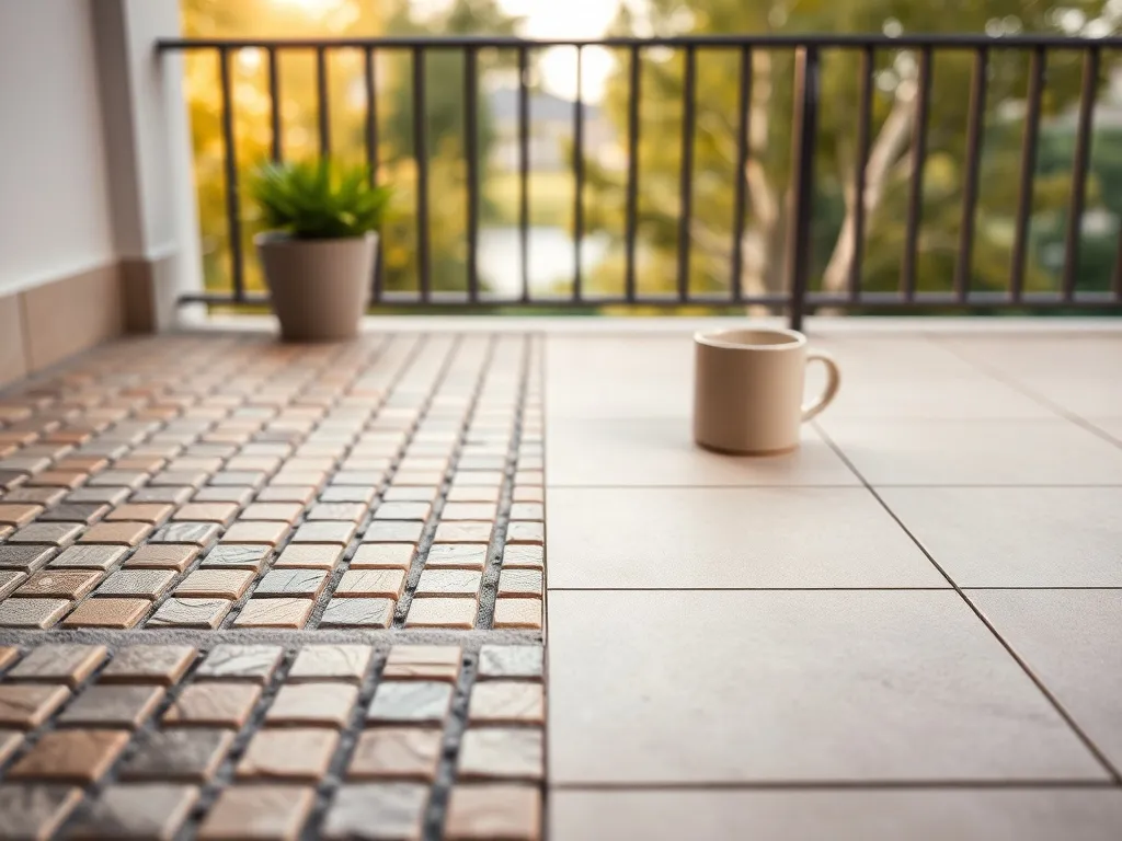Małe czy duże płytki na balkon?
