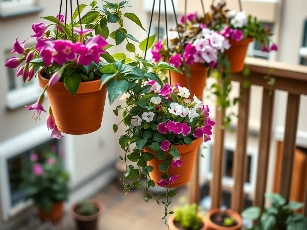Zwisające kwiaty na północny balkon – jakie wybrać?