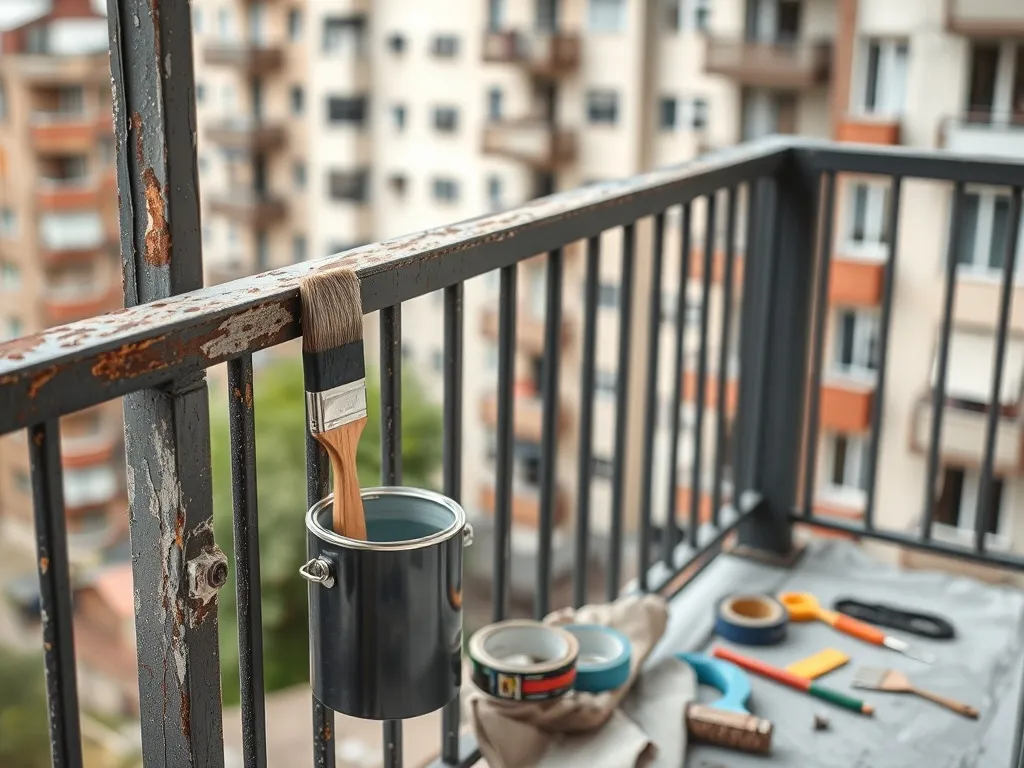 Malowanie balustrady balkonu w bloku – poradnik krok po kroku