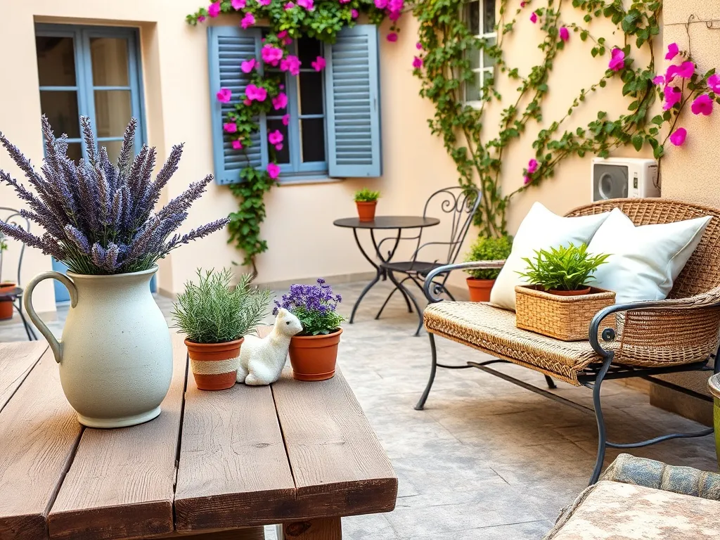 Taras w stylu prowansalskim – aranżacja, rośliny, meble