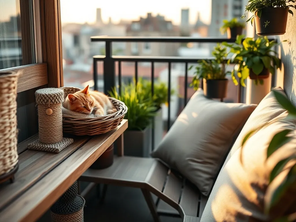 Jak urządzić balkon dla kota?