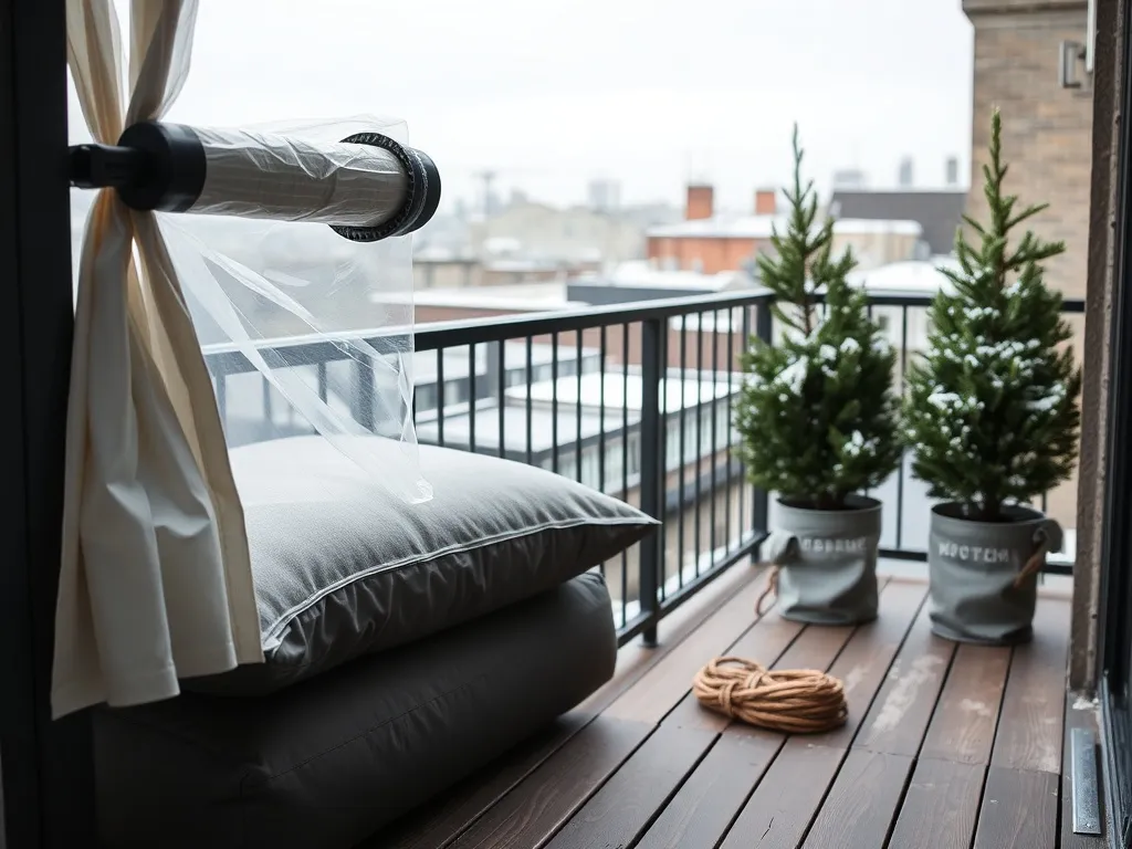 Czym osłonić balkon na zimę?