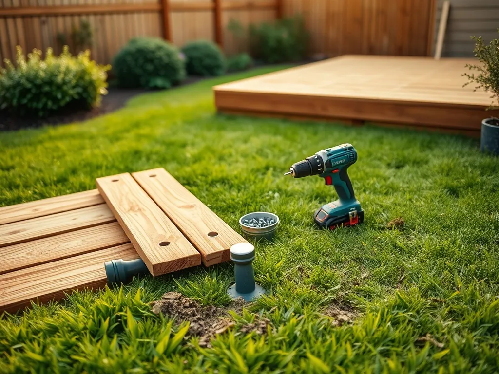 Podest tarasowy montaż na trawie – jak wykonać krok po kroku?