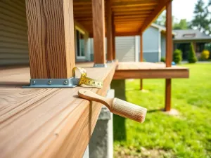 Taras drewniany na słupach - budowa, konserwacja, koszty