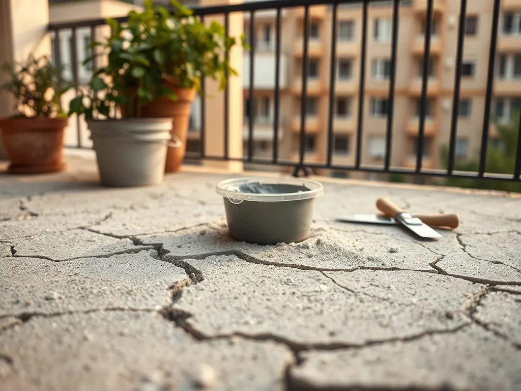 Krusząca się wylewka na balkonie – przyczyny i naprawa