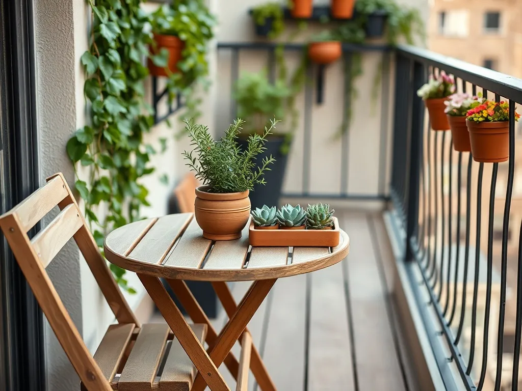 Bardzo wąski balkon – pomysły na aranżację i rośliny