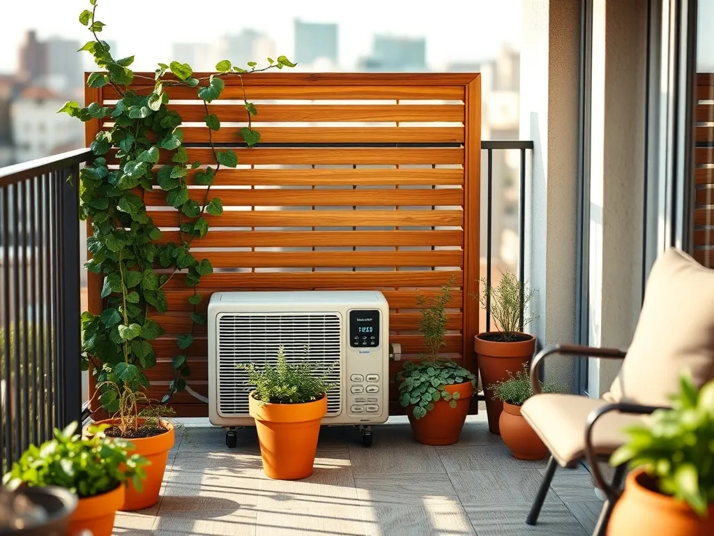 Jak ukryć klimatyzator na balkonie?