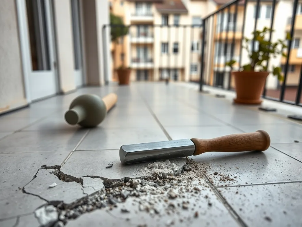 Czy spółdzielnia może skuć płytki na balkonie?