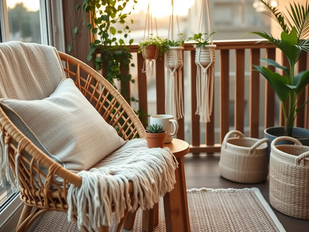 Balkon w stylu boho – aranżacja, rośliny, dekoracje