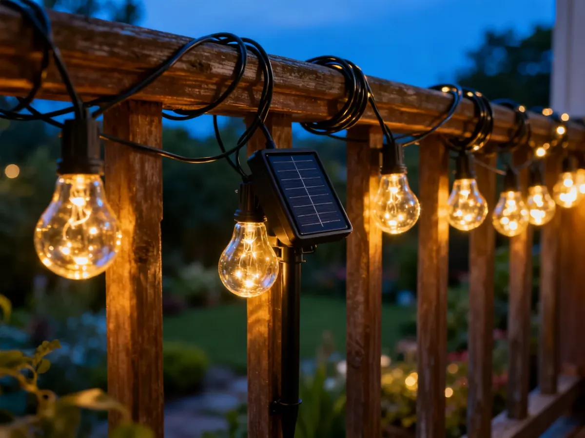 Lampki balkonowe solarne – jak wybrać najlepsze do ogrodu?