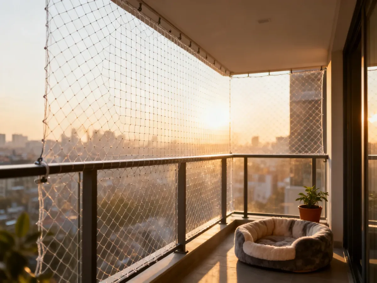 Siatka na balkon dla kota – jak wybrać i zamontować zabezpieczenie?