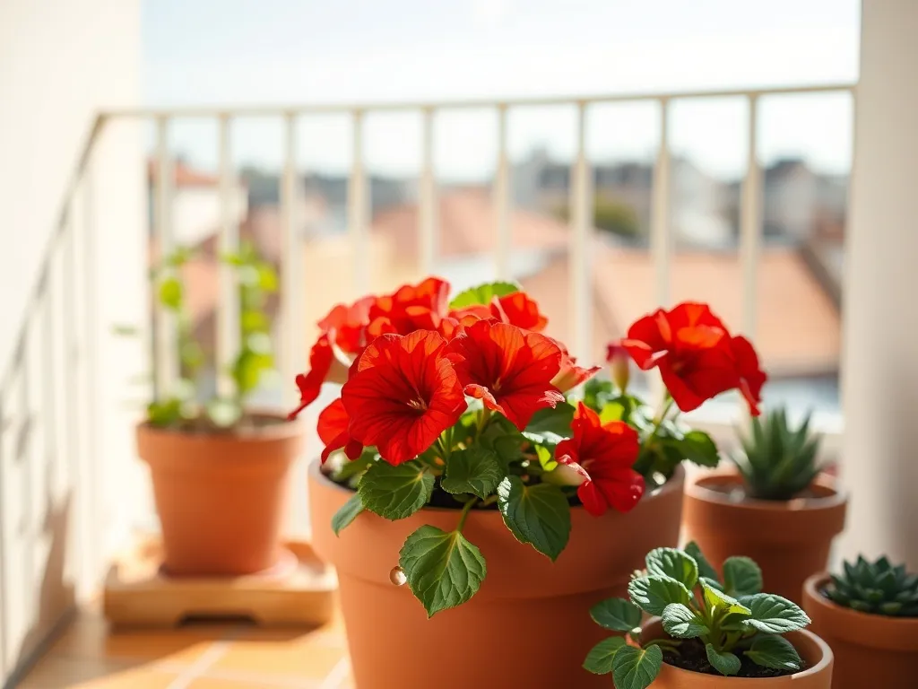 Mało wymagające kwiaty na słoneczny balkon