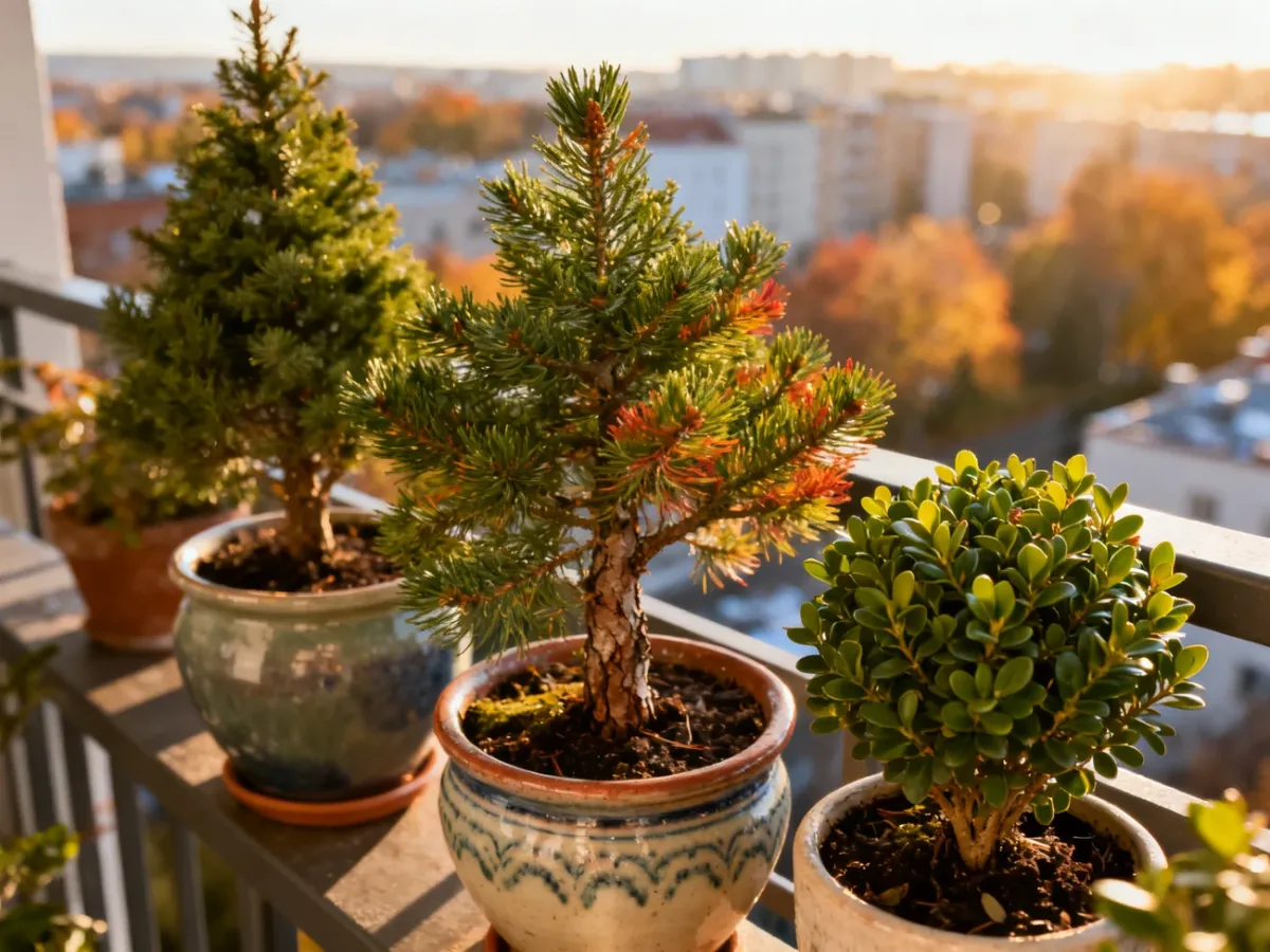 Jakie drzewka na balkon wybrać, aby były całoroczne?