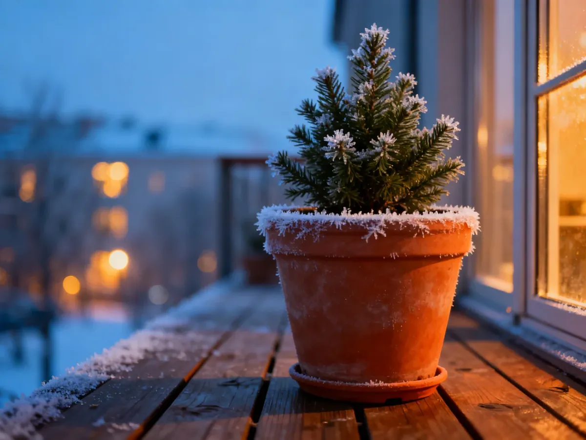 Co na balkon zimą? Jak przygotować rośliny do mrozów?